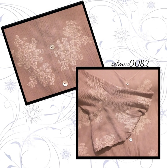 Lilac Boho Bell Sleeve Tie Front Top - Picture 4 of 4